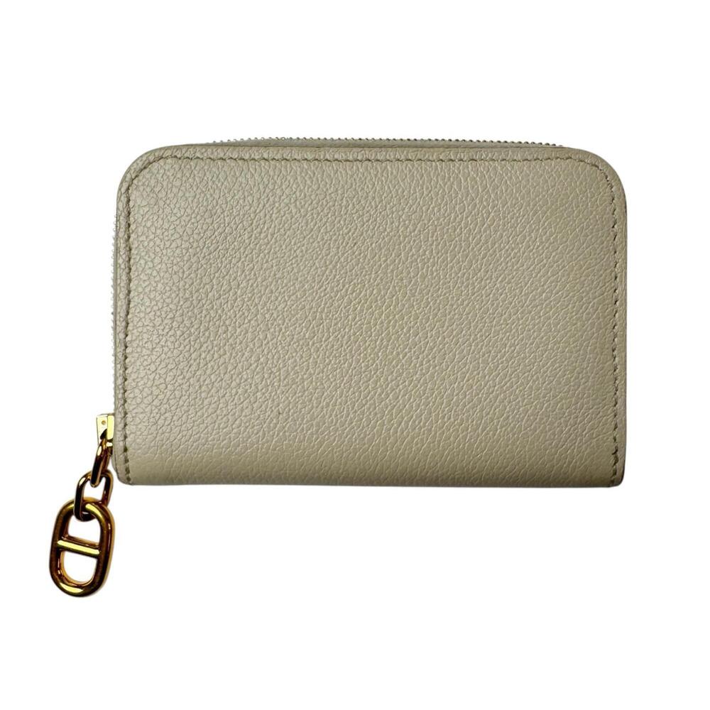 Hermes HERMES Zip Ango Compact Business Card Holder/Card Case Chaine d'Ancre ...